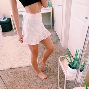 White Kendal and Kylie Skirt